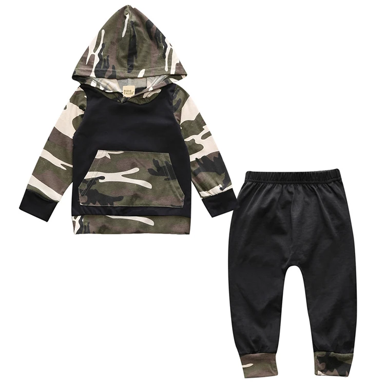 
newborn baby clothes set 2pcs camouflage hooded baby clothing sets boys clothes sets  (62008368161)