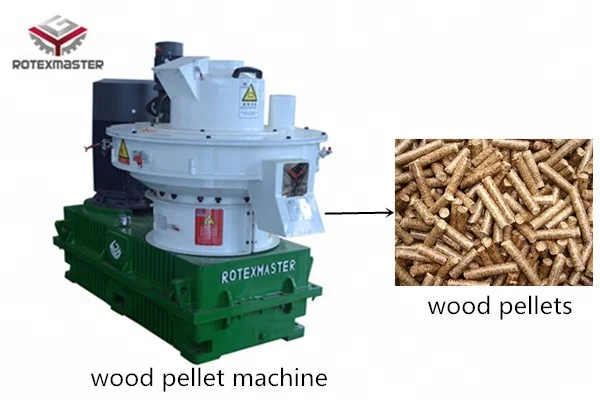 Rotexmaster Wood Pellet Mill Shredder Machine Ring Die Pellet Mill Machine Line
