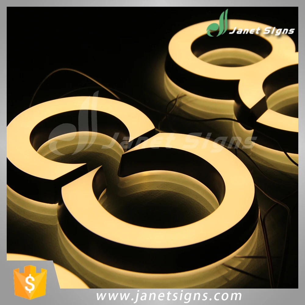 High quality 3D illuminated acrylic small led signs