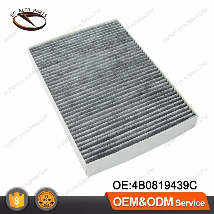 4B0819439C Авто запчасти салоный фильтр контиционерный фильтр с активированным углем хлопок для Audi VW VAG SKODA GOLF