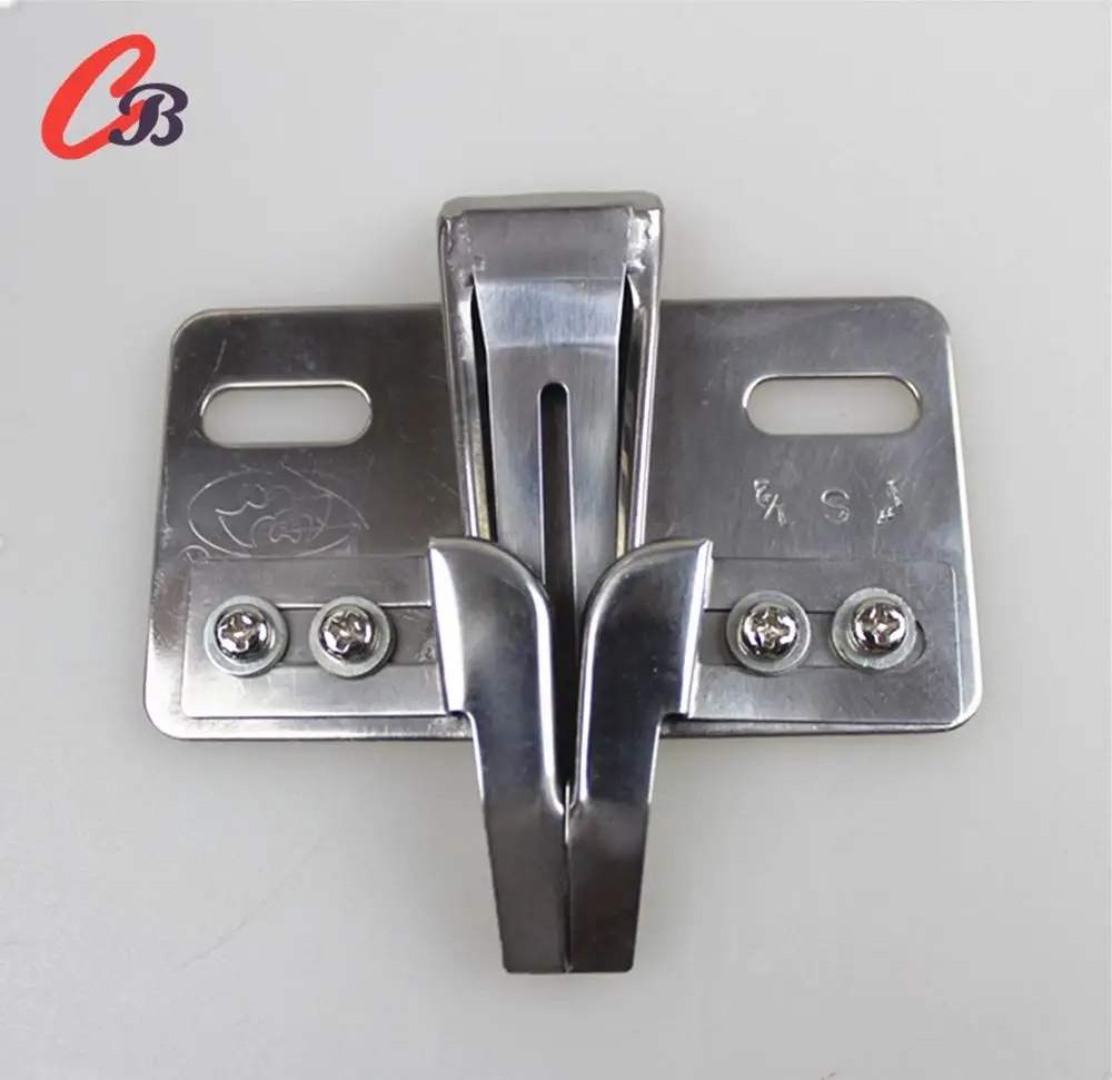 Twin needle folder for cap TL-02 attach to double needle sewing machine with double stitching