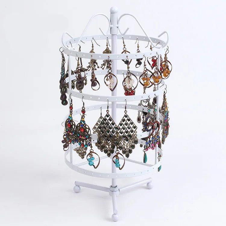 MOQ 100 pcs Rotating Countertop Jewelry Display Rack Earring Pendants Display Stand