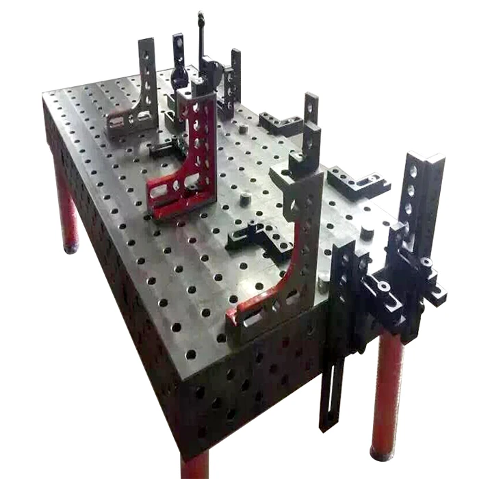 China Reasonable Price 3D cast iron Welding Table System with Jigs&Fixture