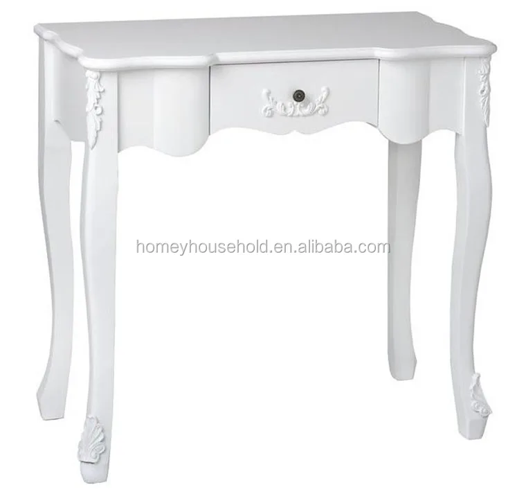 Vintage Drawer Sideboard Table White Hallway Wall Console Tables Shabby Chic