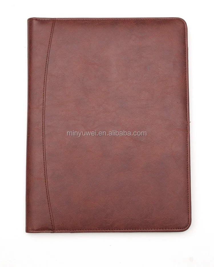 
classical PU leather right handed portfolio with document holder a4 