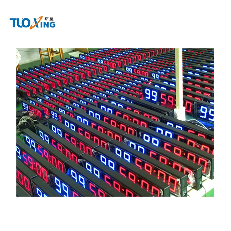 4 inch 6 digit LED timer clock portable interval timer crossfit timer