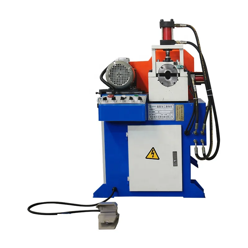 Newly design Automatic Hydraulic single end pipe bevel machines Tube Metal Rod Chamfering Machine
