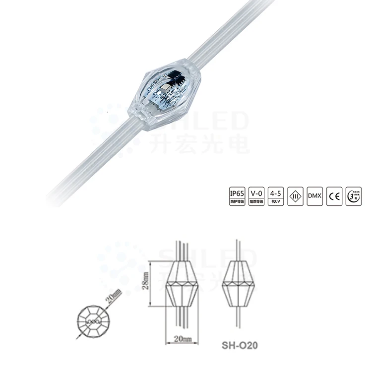 led pixel mapping ball curtain / 3D rgb pixel ball / Artnet Klingnet ball light