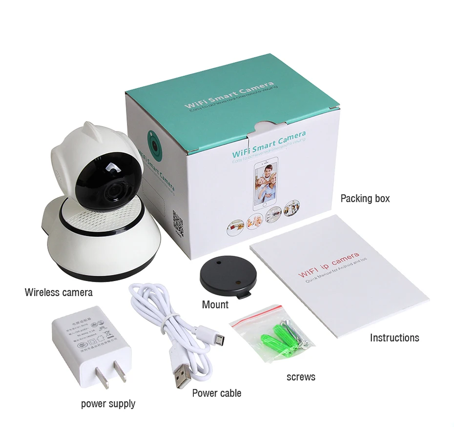 LOOSAFE security baby monitor 720P cctv monitor wireless ip camera indoor home surveillance ip camera