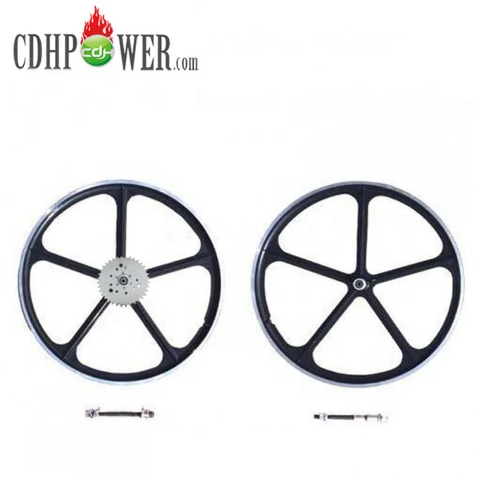 29'700c Mag Wheel Black & 36 Teeth 3+6+9 holes Sprocket Combo