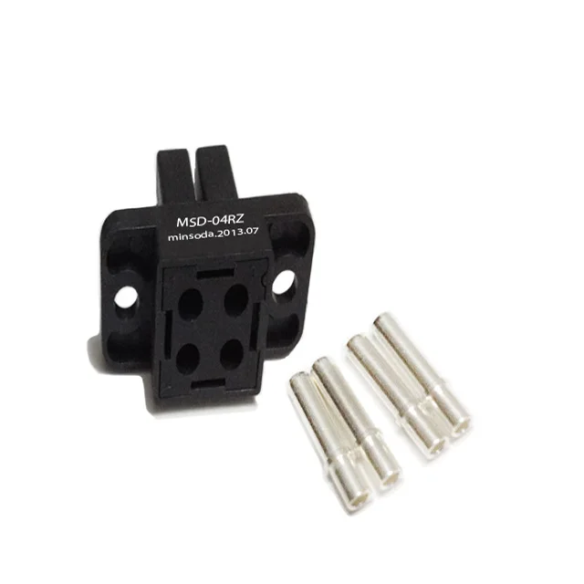 Hi-quality! CZ36B-4Z tyco amp equivalent male 4 pin pbt composite cable plastic connector