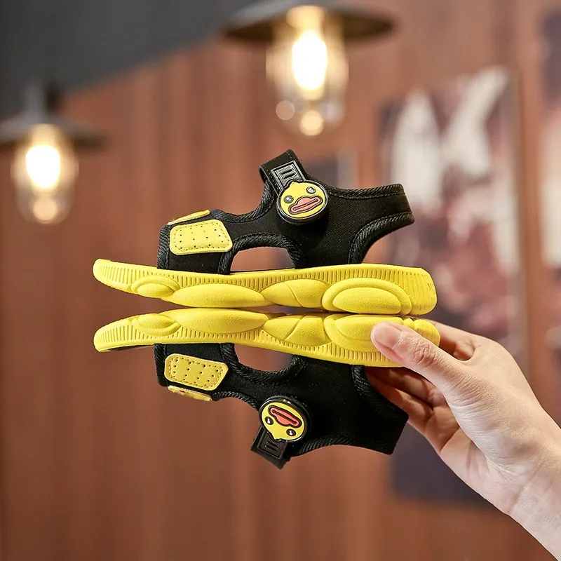 Детские сандалии корейской версии, пляжные Нескользящие Детские Лоферы для отдыха, сандалии для маленьких мальчиков, оптовая продажа