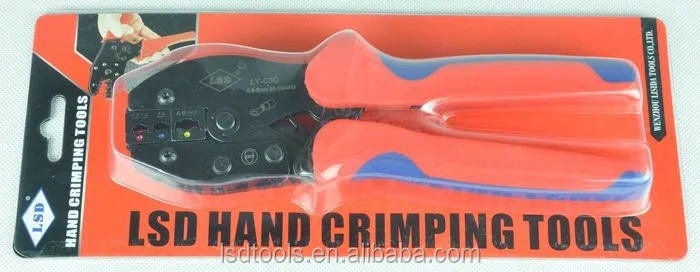 Crimper pliers tool LY-03C for crimping terminal lugs ring type 0.5~6mm2,professional network cable lugs crimping tool