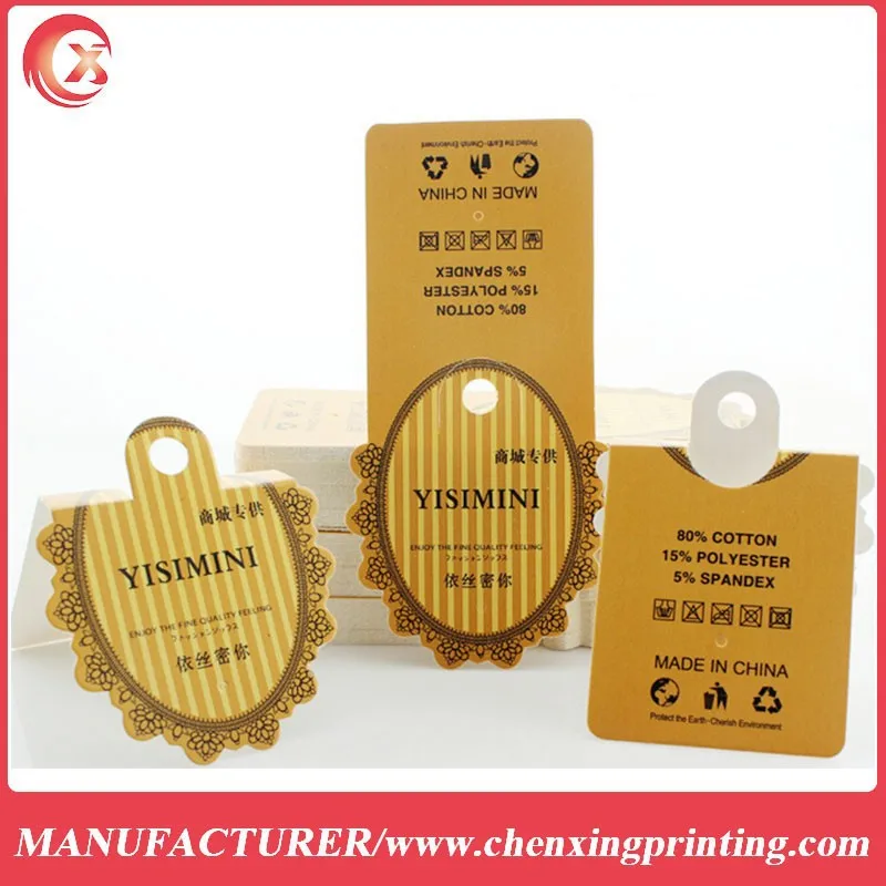 Paper Printing custom LOGO socks label hang tag, socks hanging tag