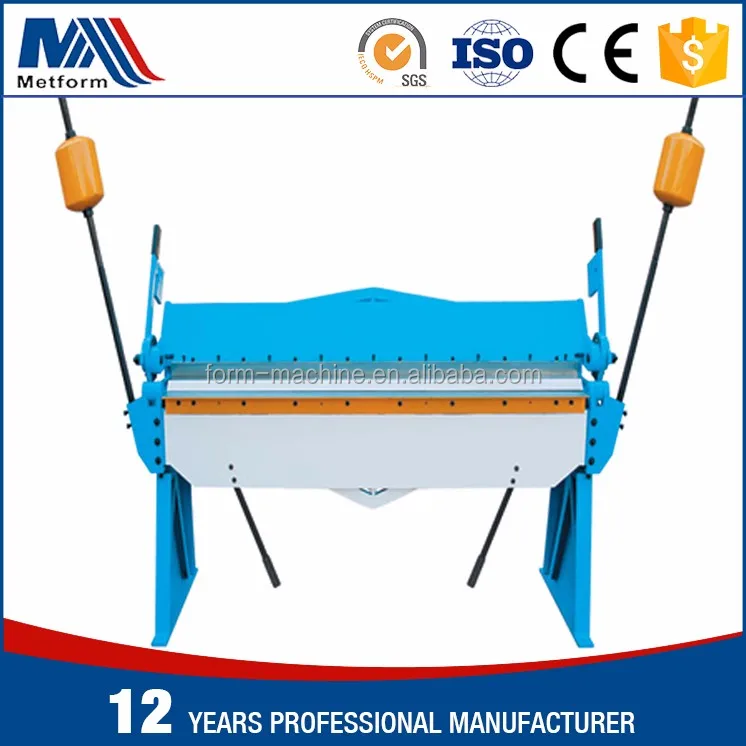 Hand Operated manual segment blade Pan and Box bending Machine and small press brake