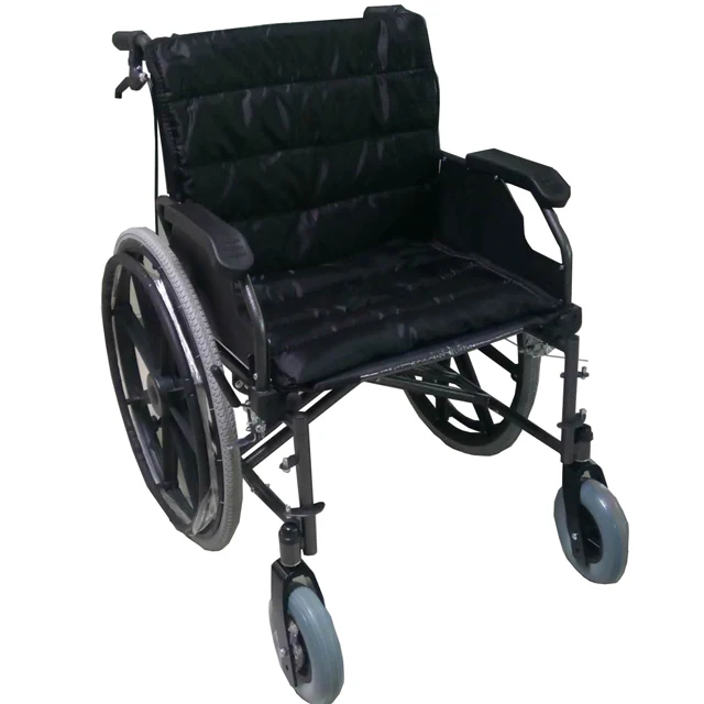 New extra wide wheelchair and thick seat pad manual wheelchair