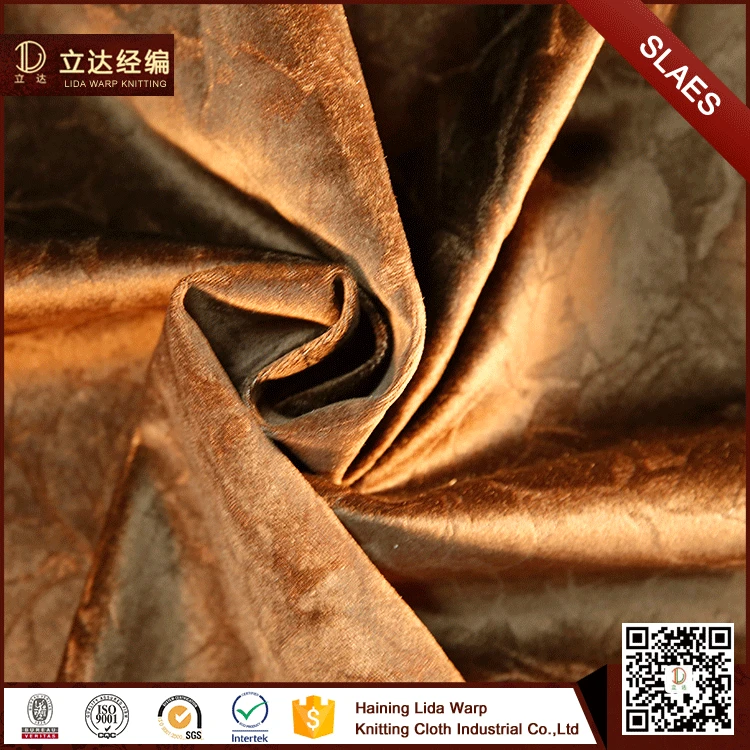 Haining Лида Печатных Velboa Диван Ткань Материал