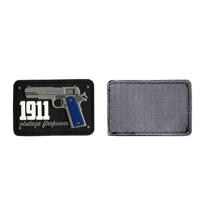 
High Quality Hook And Loop Fasteners Type Waterproof Style Custom Field Operation Garment 3D Pvc Rubber Patch 