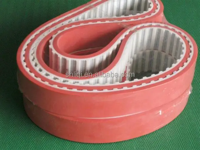 Rubber synchronous belt, special red adhesive belt