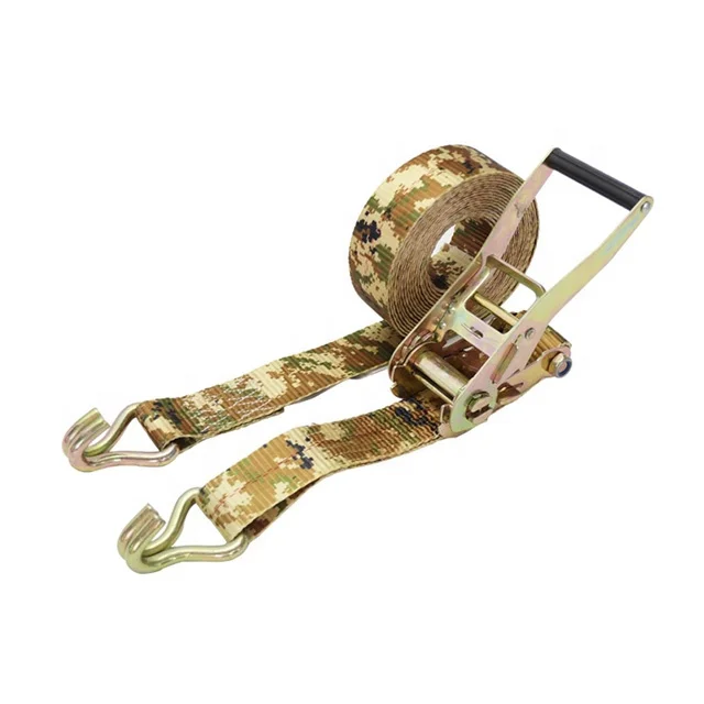 Custom High Tension Military Belt Camo Ratchet Straps