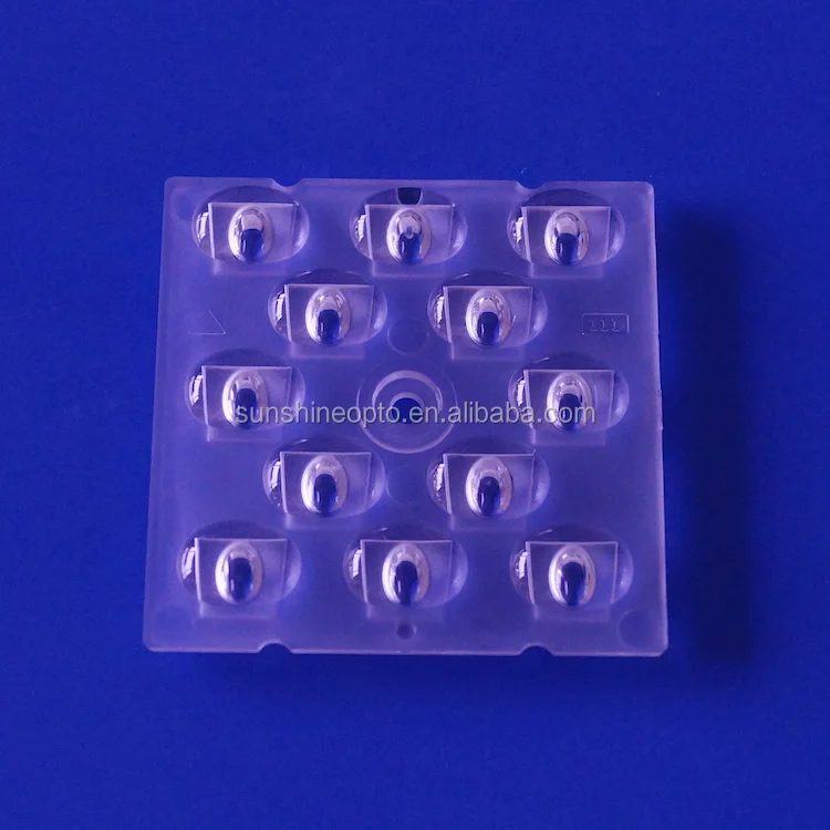 50X50MM optical reflector lens TYPE III Optical 3030 SMD multi led lens