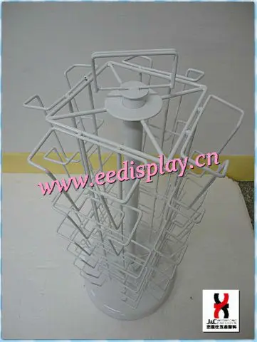 mobile life magazine rotating tabletop display rack