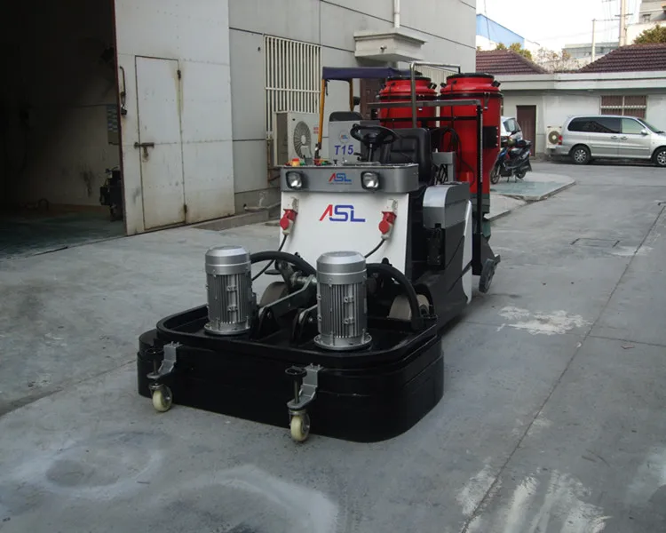 ASL-T15 Ride-On Floor Grinding Machine & Diamond polishing machine concrete floor grinder with vacuum