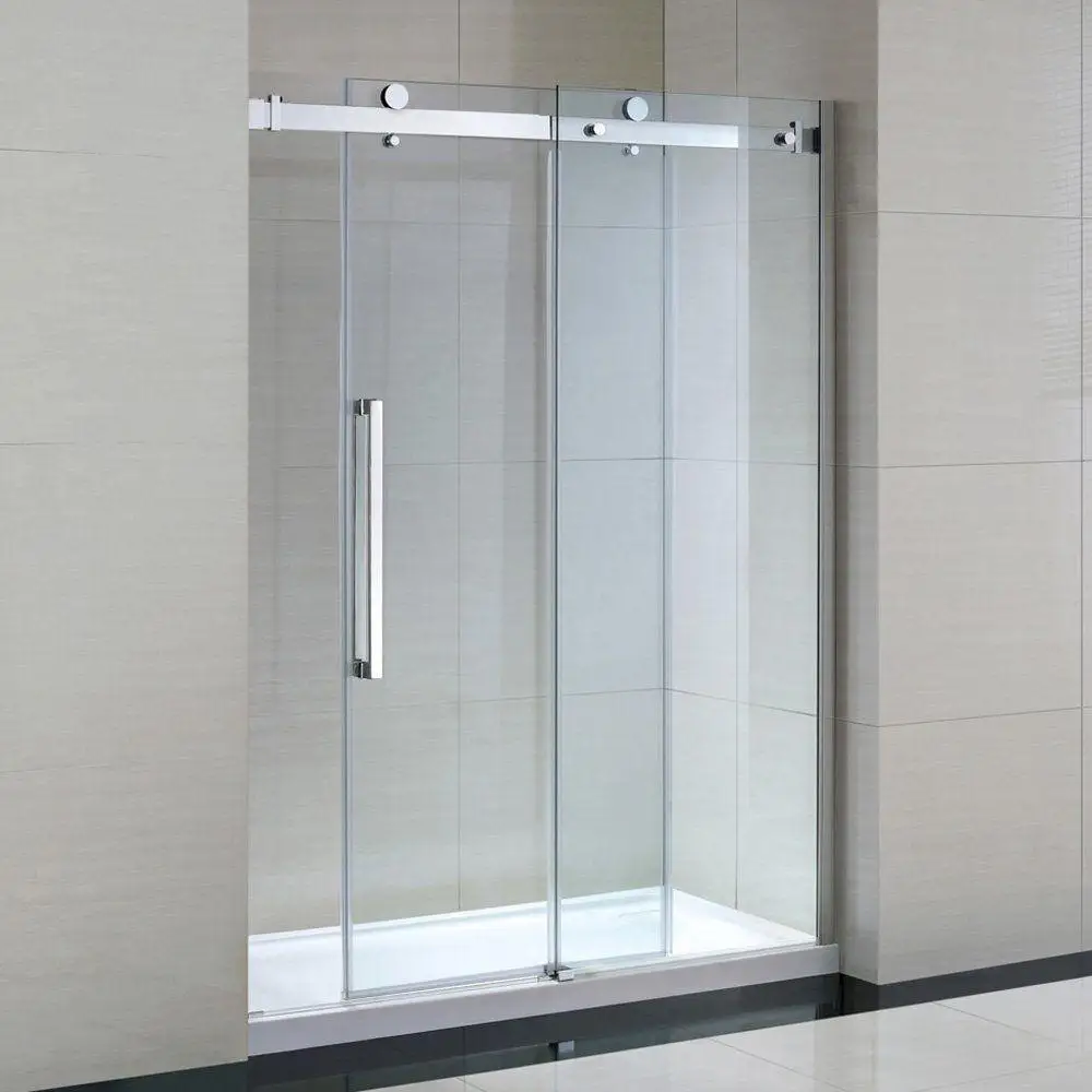 Cheap Easy Install Gym Bathroom Glass Tempered Glass Shower Screen Modern Bathroom glass door