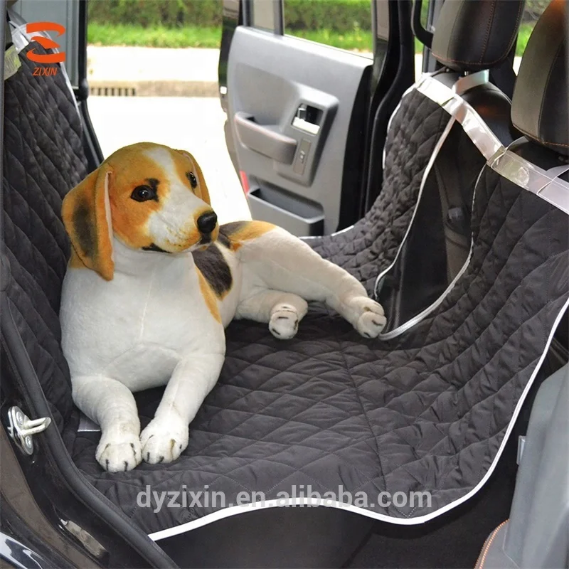 Lighter TPU Material Pongee Quilted Hammock Pet Car Seat Covers with Mesh Visible Window for Dogs