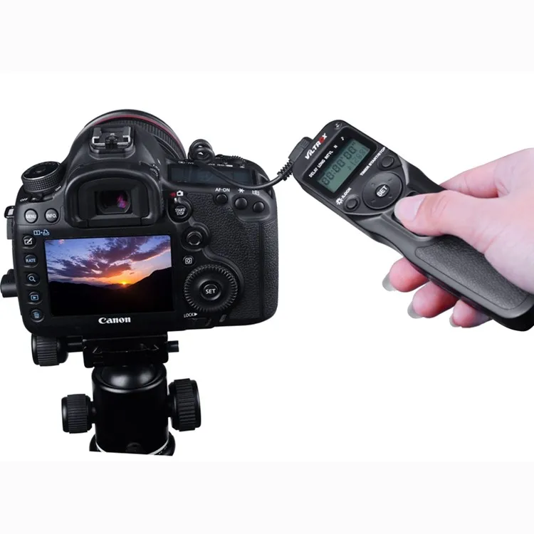 Viltrox Camera Wireless Timer Shutter Release Remote Control for Canon 77D 5D Mark IV Nikon D80 Pentax Panasonic Olympus DSLR