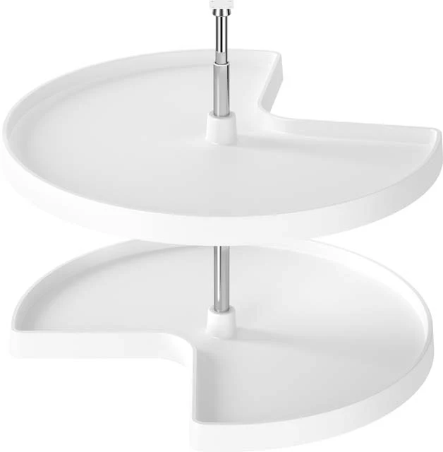 Cabinet organizer rotating wicker storage basket