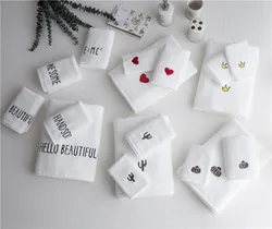 High-grade Custom Satin Embroidered Cotton Towel For Hotel Travel Sport gym Golf Beach Bath Towels Factory Manufacture