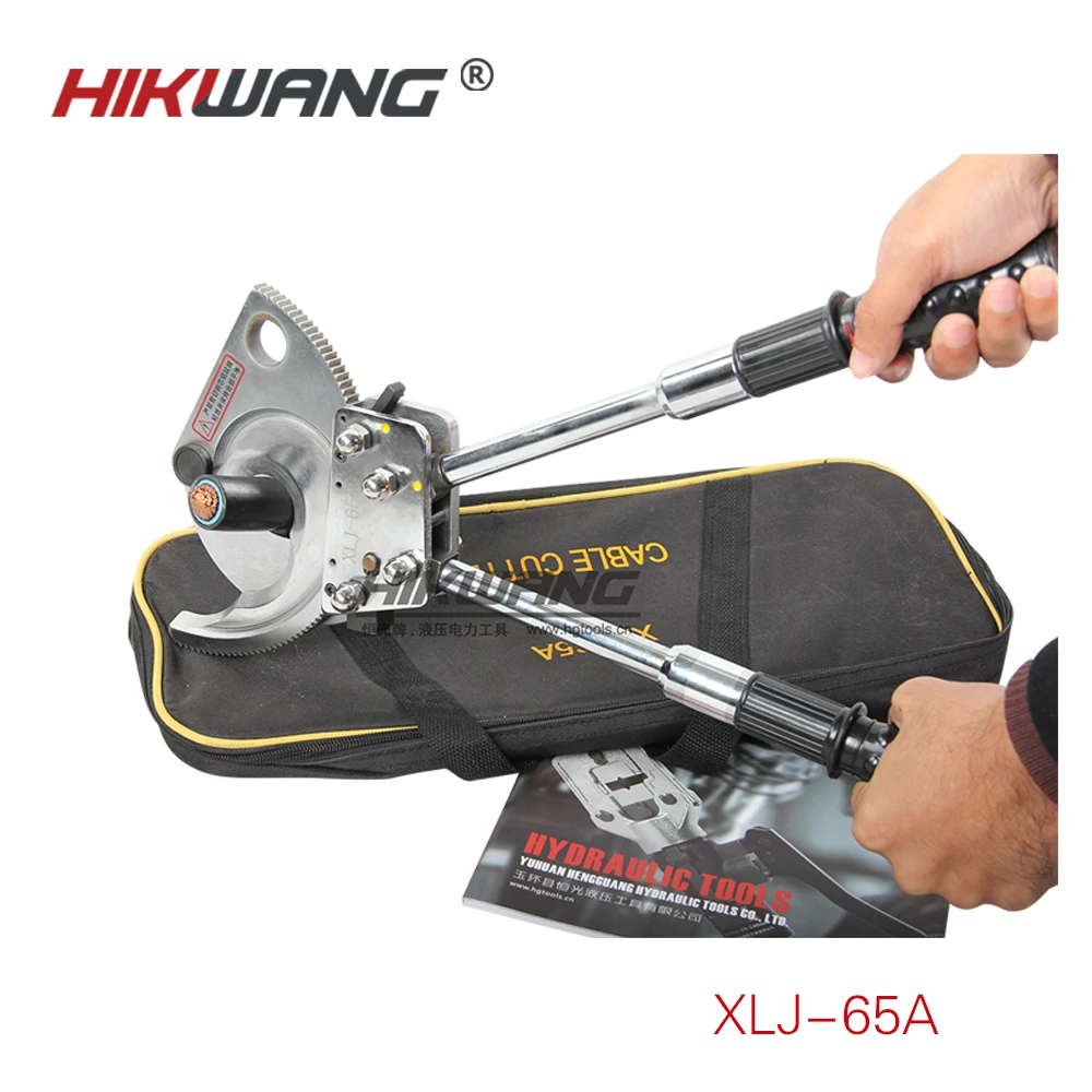 TOP 1 ratcheting wire cutting cable cutter  cut up to 65mm armoured cable mineral insulated cable cutter XLJ-65A