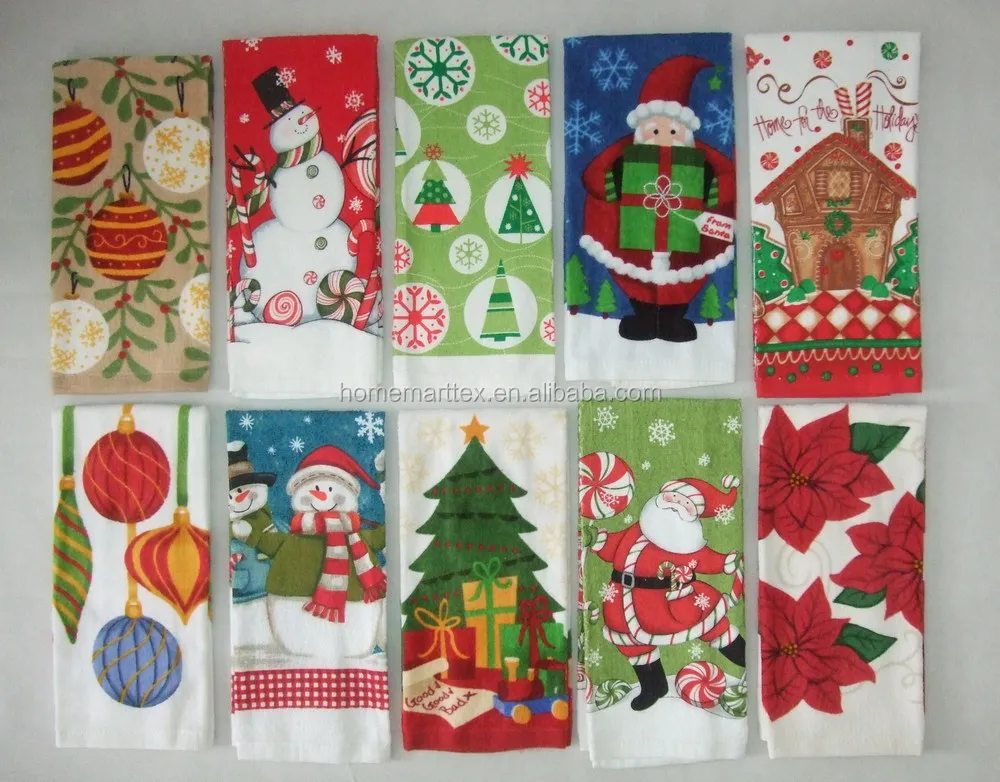 cotton christmas microfiber reactivr printed terry tea towels wholesale tea towel fabric printed tea towel