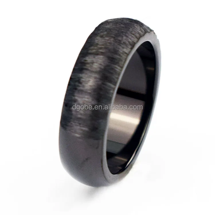OBE  top quality factory  wholesale black cool stainless Steel ring for men