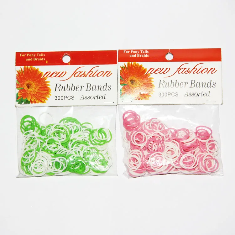 300 шт., резинки для волос, один размер, 1/2 дюйма