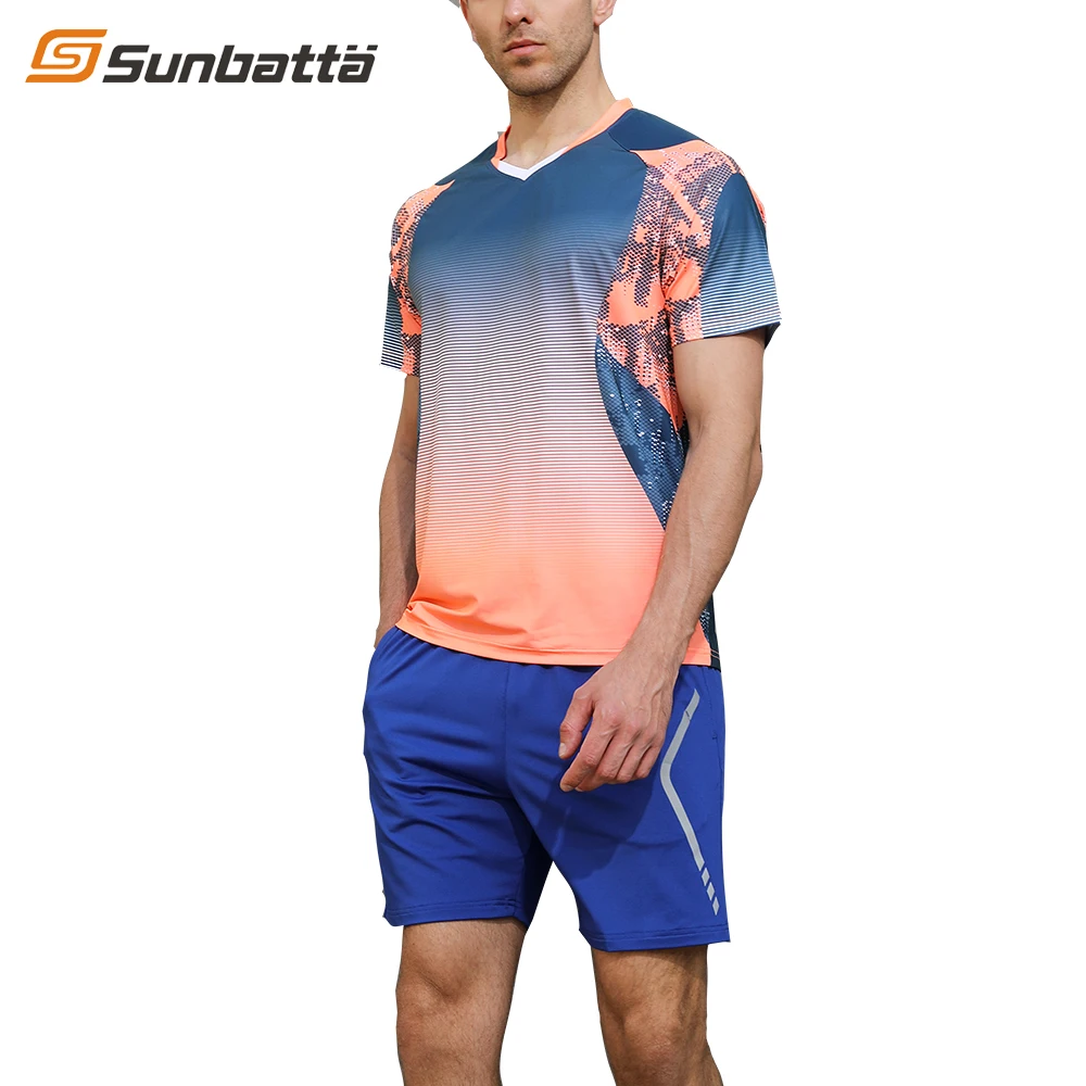 Спортивная одежда Sunbatta, футболка для бадминтона с сублимационной печатью