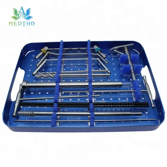 orthopedic instrument trauma medical kit orthopedic instrument set DHS and DCS Plate Instrument Set
