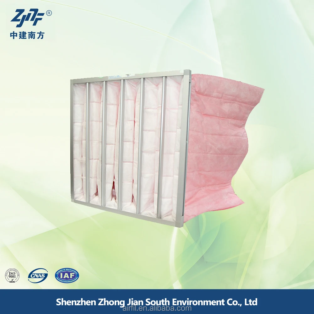 HVAC systems pocket air filter bag with efficiency of g4 f5 f6 f7 f8