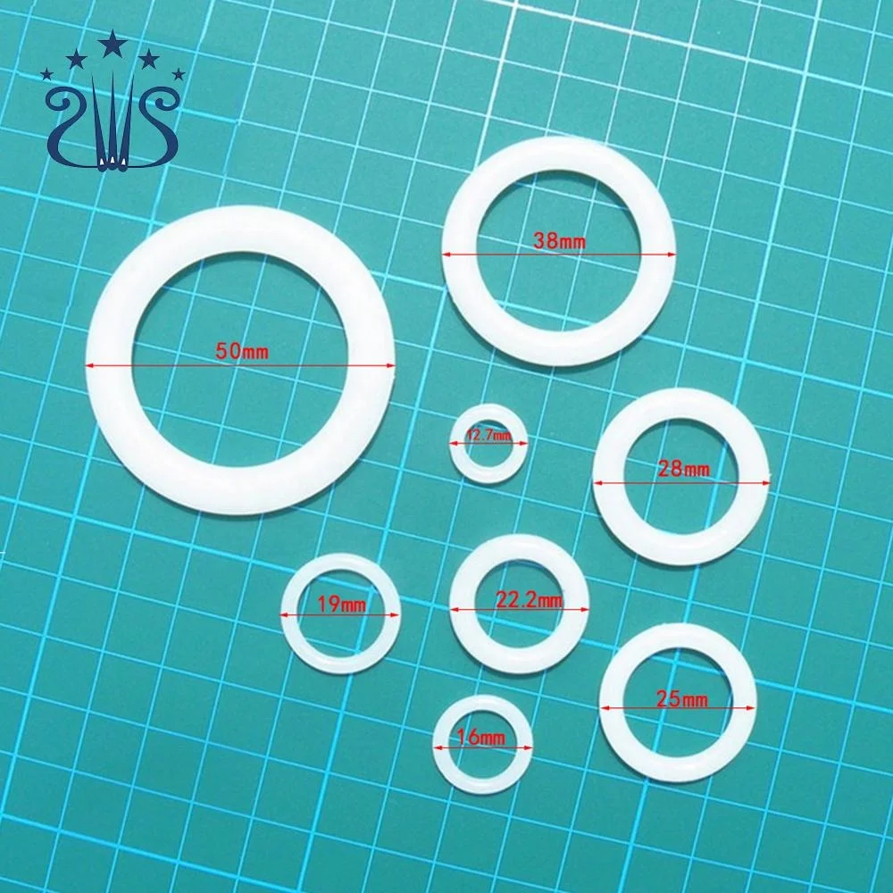 SKC Plastic Fabric Rings Eyelet White Hook Bag Circle Plastic O Ring for Crochet Hook