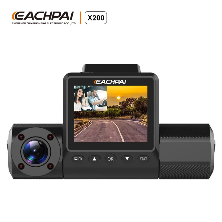 Видеорегистратор 1080P Передняя и внутренняя двойная камера с супер ночным видением wifi gps видеорегистратор Eachpai X200