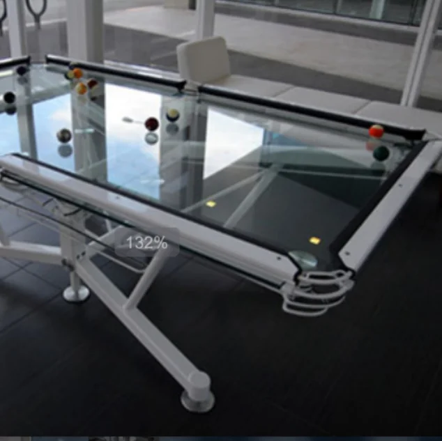 
Tinted glass top for foosball table 