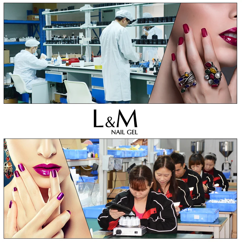 L&M nail polish factory Long lasting No sticky matte Top Coat Powder Nail Polish Gel