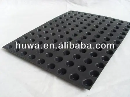 
plastic garage green roof system basement supplier drainage waterproofing sheet 