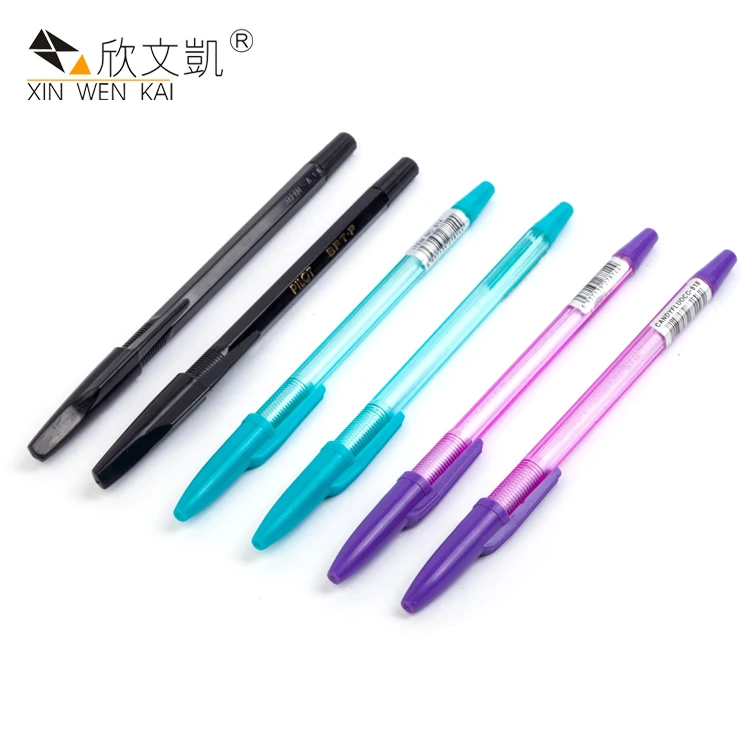 
Promotional Cheap Simple Ballpoint Pen Clear Plastic Ball Point Pen 