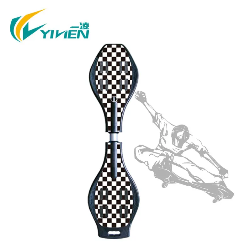 High quality fresh ABS wave skateboard with LED WHEEL