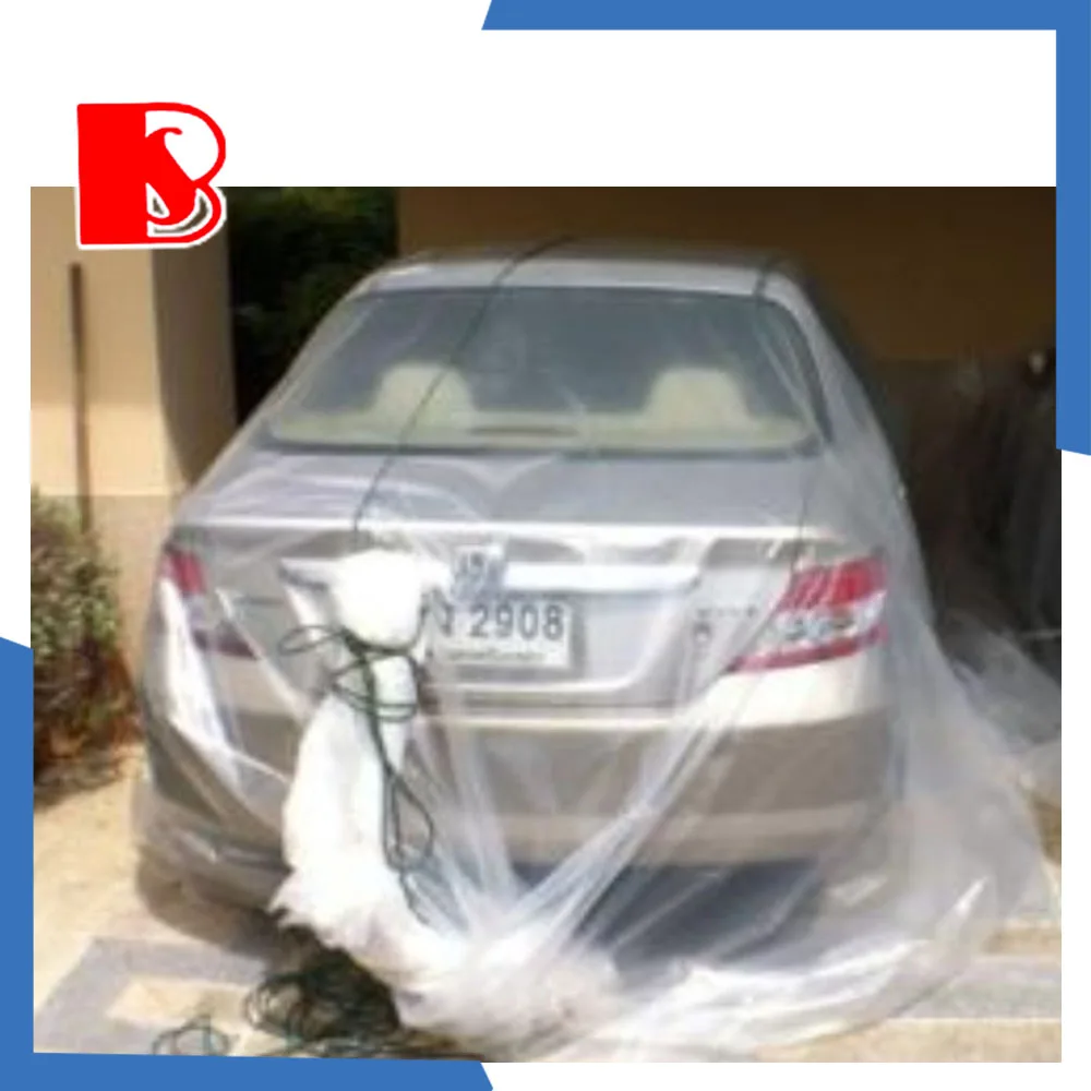 
Baosheng tarpaulin manufacturer customize flood proof pe tarpaulin clear plastic car bag cover 