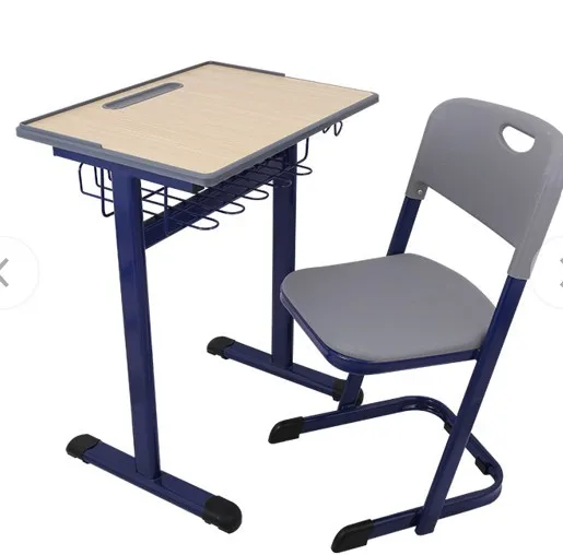 Single and Double School Student Table and Chair Removable Section