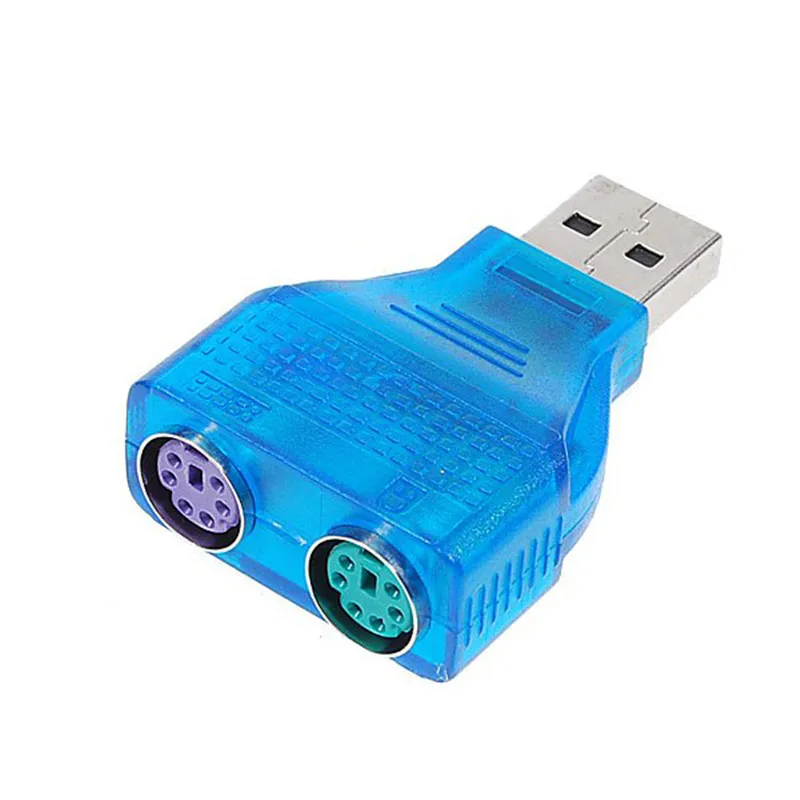 New Arrival Slim USB 2.0 to PS/2 adapter dongle To use your PS/2 Keyboard/Mouse on a USB port computer accessories Convenient