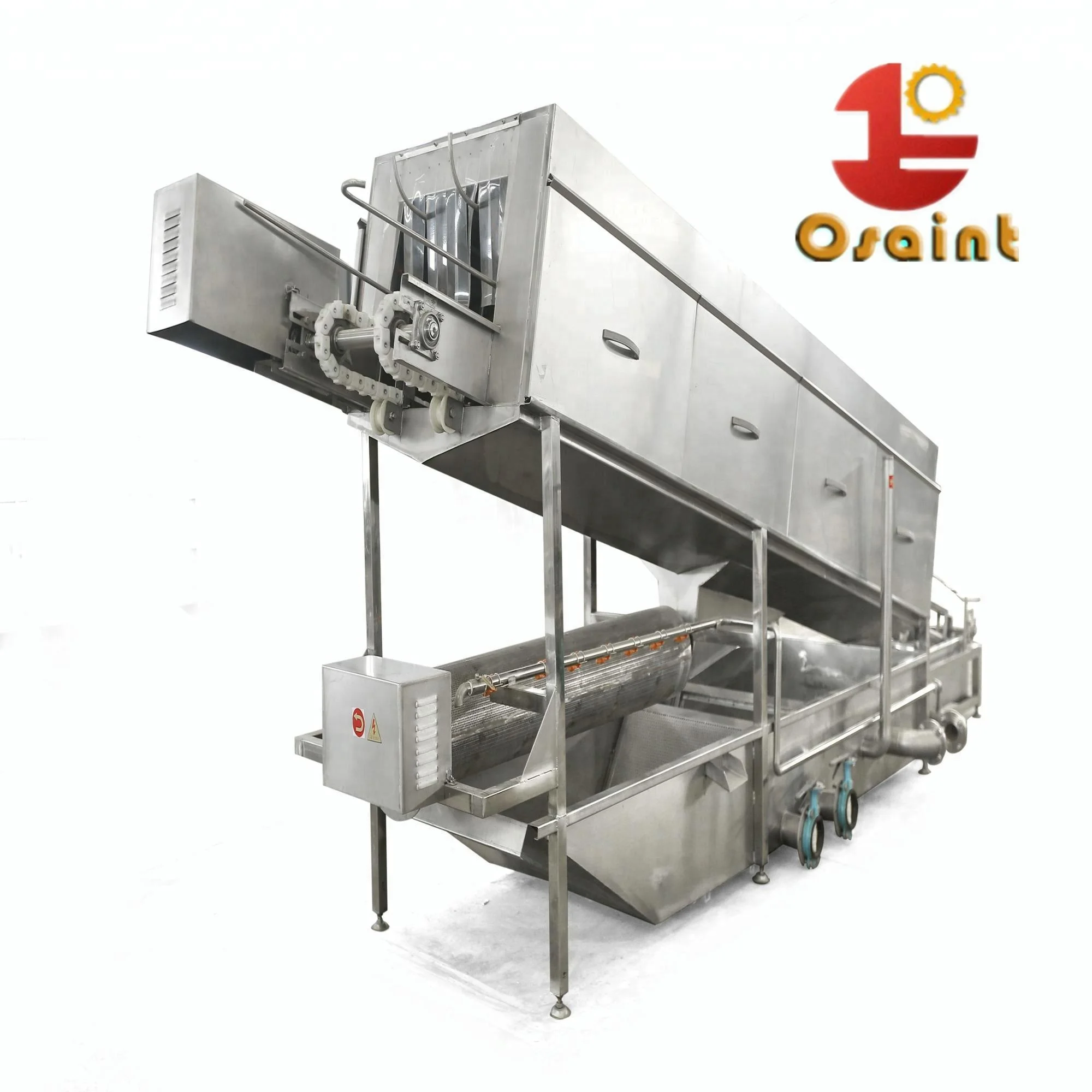 Chicken poultry slaughtering equipment line crate washer/plucker/scalding/screw chiller/water dripping